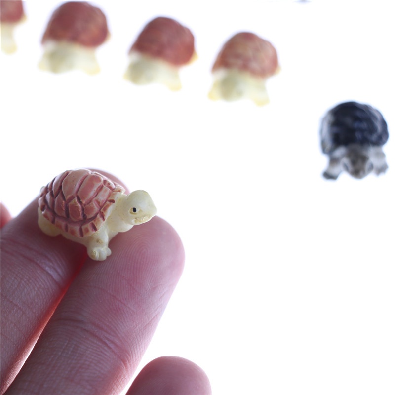 10pcs Miniatur Kura-Kura Untuk Rumah Boneka