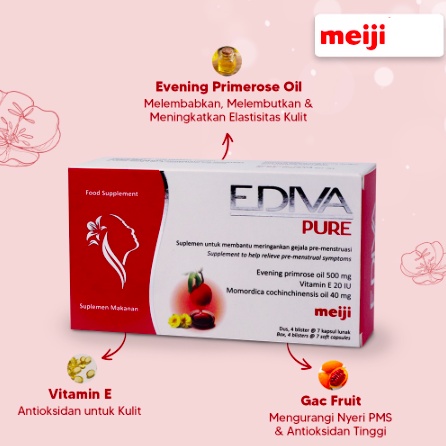 EDIVA Young / Pure Capsule | Suplemen Kulit &amp; Menstruasi