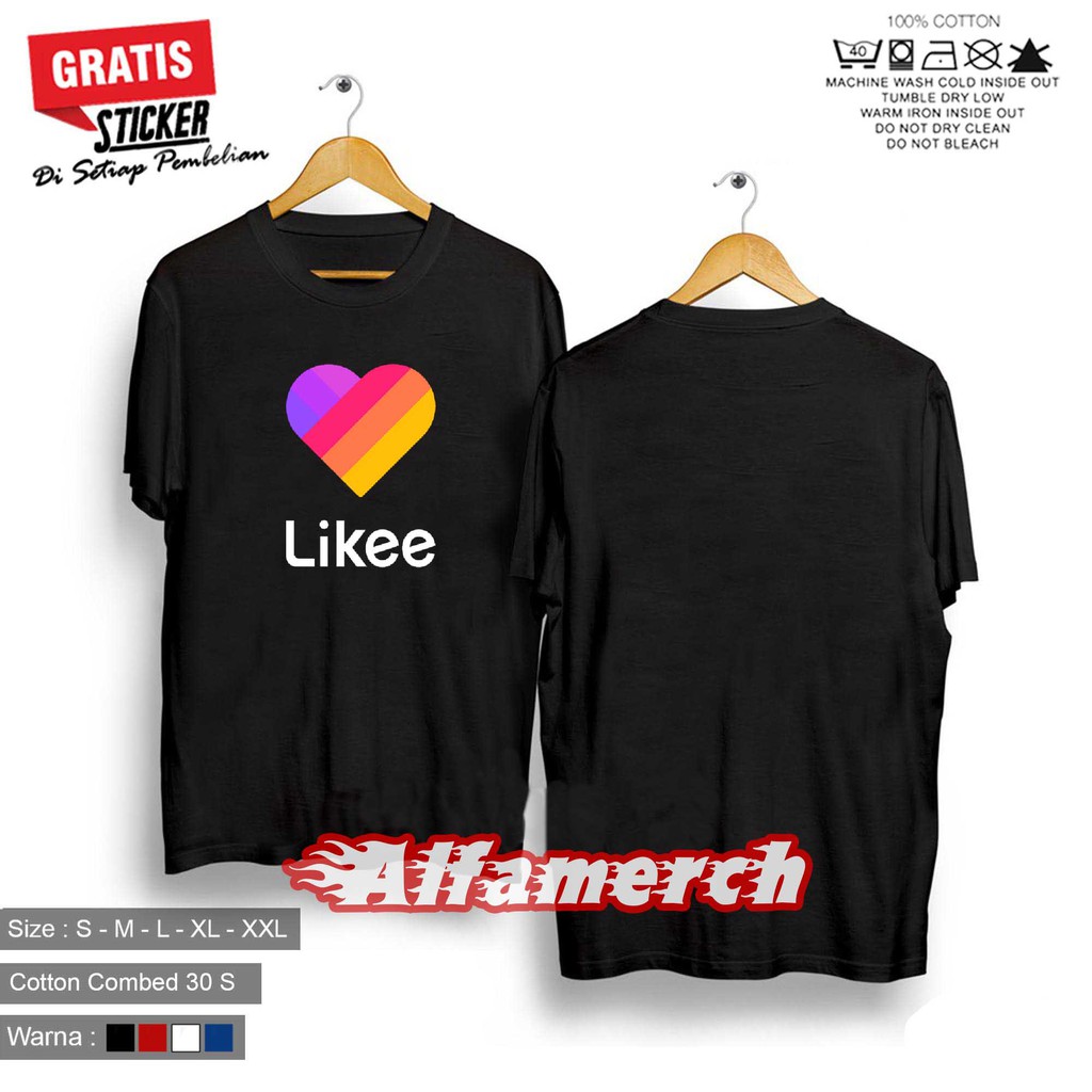 BERKUALITAS Kaos Distro KAOS LIKEE LIKE - Keren