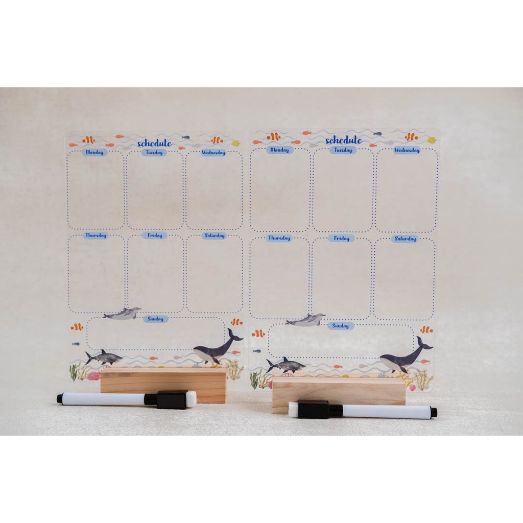 

Bebesail acrylic schedule board A5