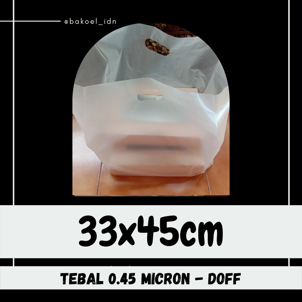 Tas Plastik Serbaguna Bungkus Dus Donat Besar Brownies Bolu Gulung Doff