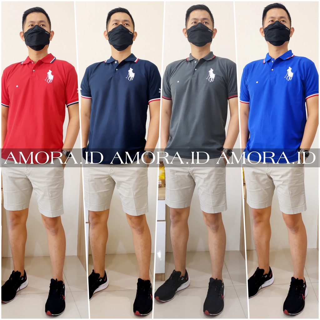 KAOS KERAH PRIA DEWASA JUMBO POLO LAKOS XL