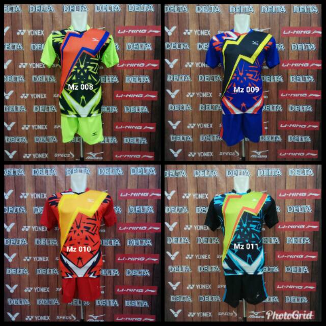 Setelan Baju Voli Mizuno Polos Setelan Volly Printing Baju Voli Dewasa