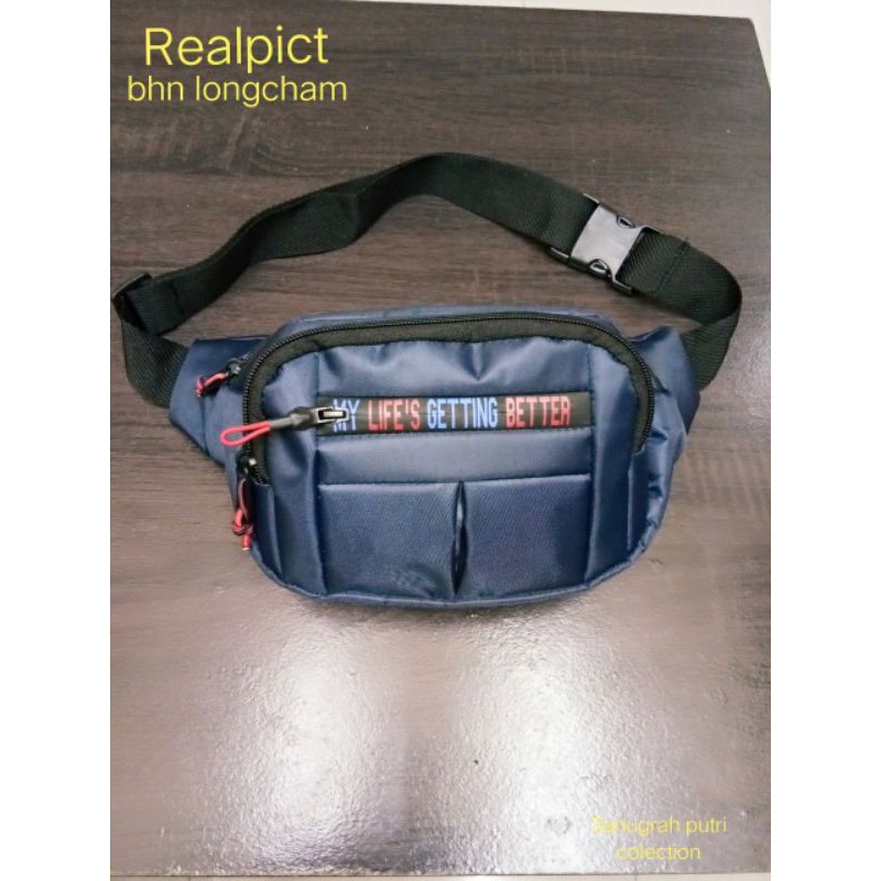 RULLY68_Waistbag Cowok / Tas Selempang Laki Laki