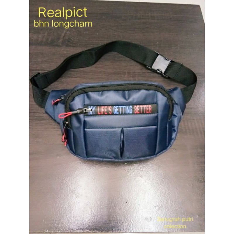 RULLY68_Waistbag Cowok / Tas Selempang Laki Laki