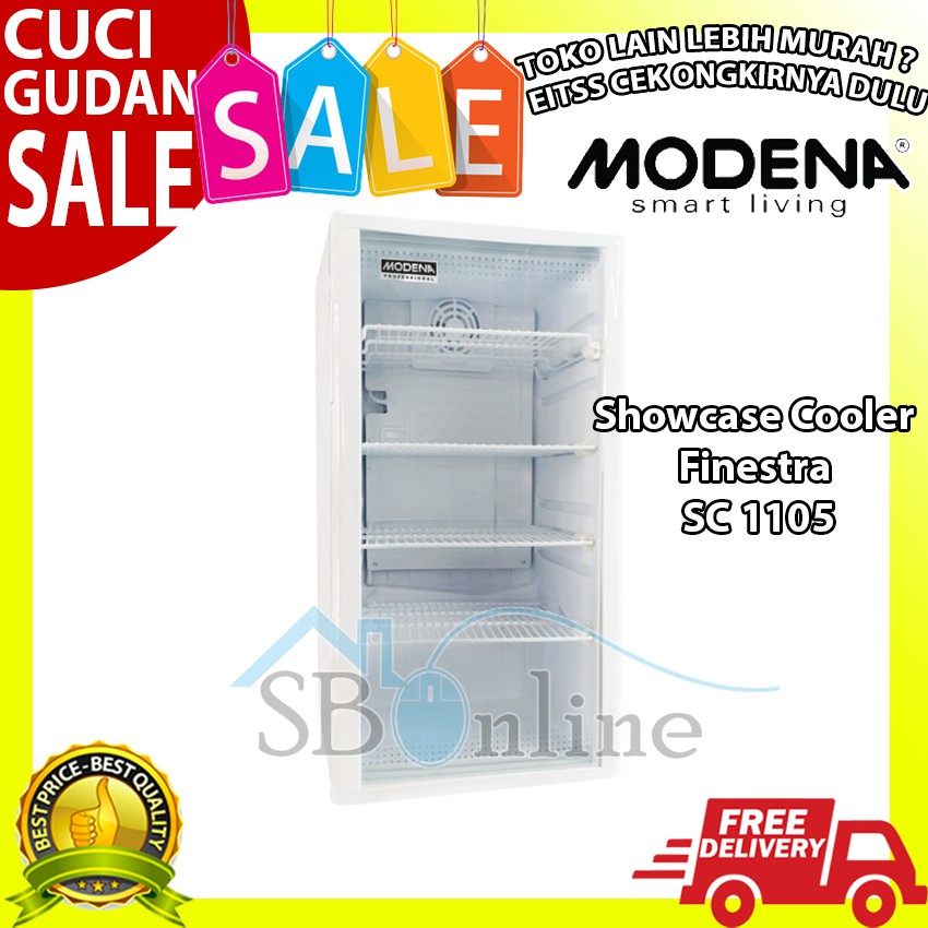 Showcase Cooler Modena FINESTRA SC 1105 - Garansi Resmi