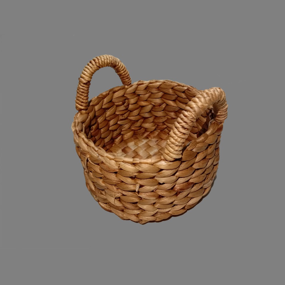 COD POT BUNGA ARTIFICIAL POT MINI ENCENG GONDOK NATURAL KERANJANG POT NATURAL COKLAT 20 CM X 20 CM