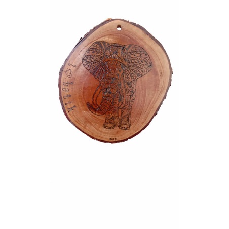 Lukisan Bakar Kayu / Pyrography Custom Hiasan Dinding