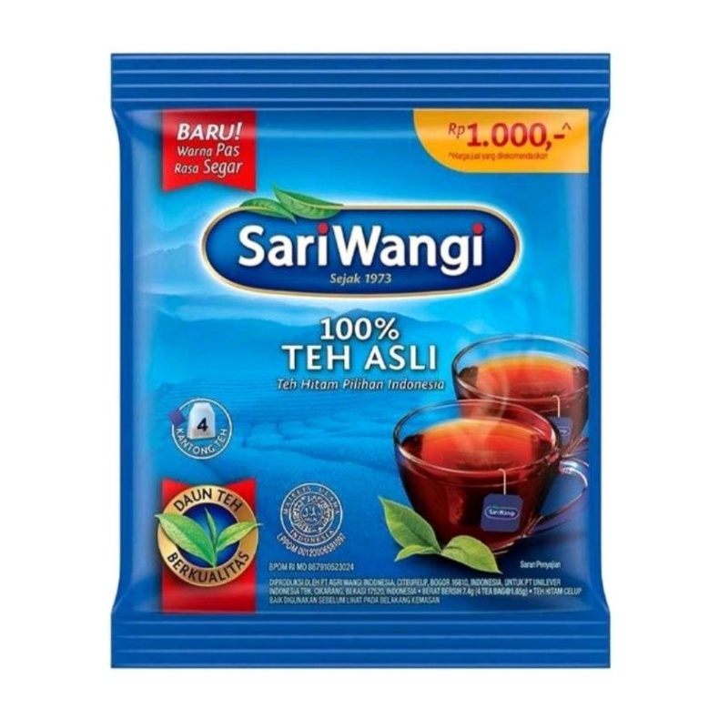 KIRIM INSTAN Sariwangi Sachet Teh Celup isi 4