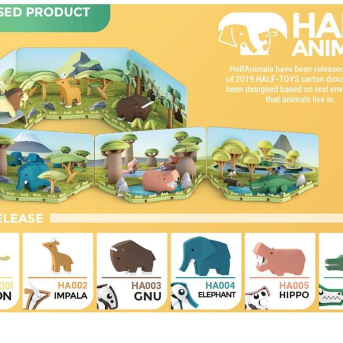 NEW Halftoys Dino Animal Ocean Half Toys Diorama Kreatif Mainan Series BERKUALITAS