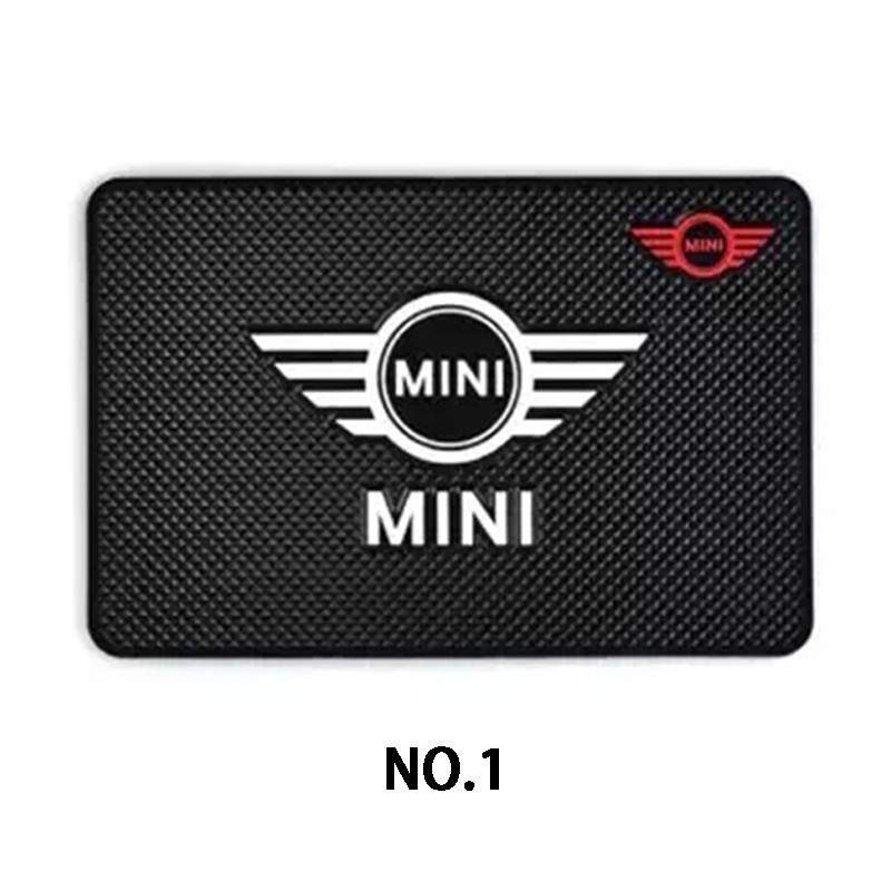 Interior mobil Coaster Cangkir Air Dudukan Telepon Non-slip Mat Dashboard Mobil Tikar Lengket Mini logo Cooper Countryman Clubman Mini Cooper S One d F54 F56 F60 R56 R60