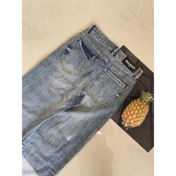Balmain Paris Distressed Jean (Baggy Cut)
