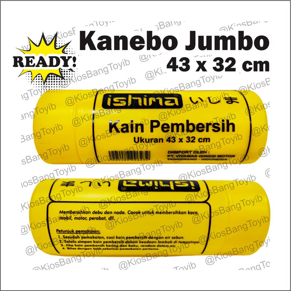 Kanebo Jumbo 42x32 FREE TABUNG..!! || Kain Lap Serbaguna || Kain Lap Dapur &quot;ISHIMA&quot;