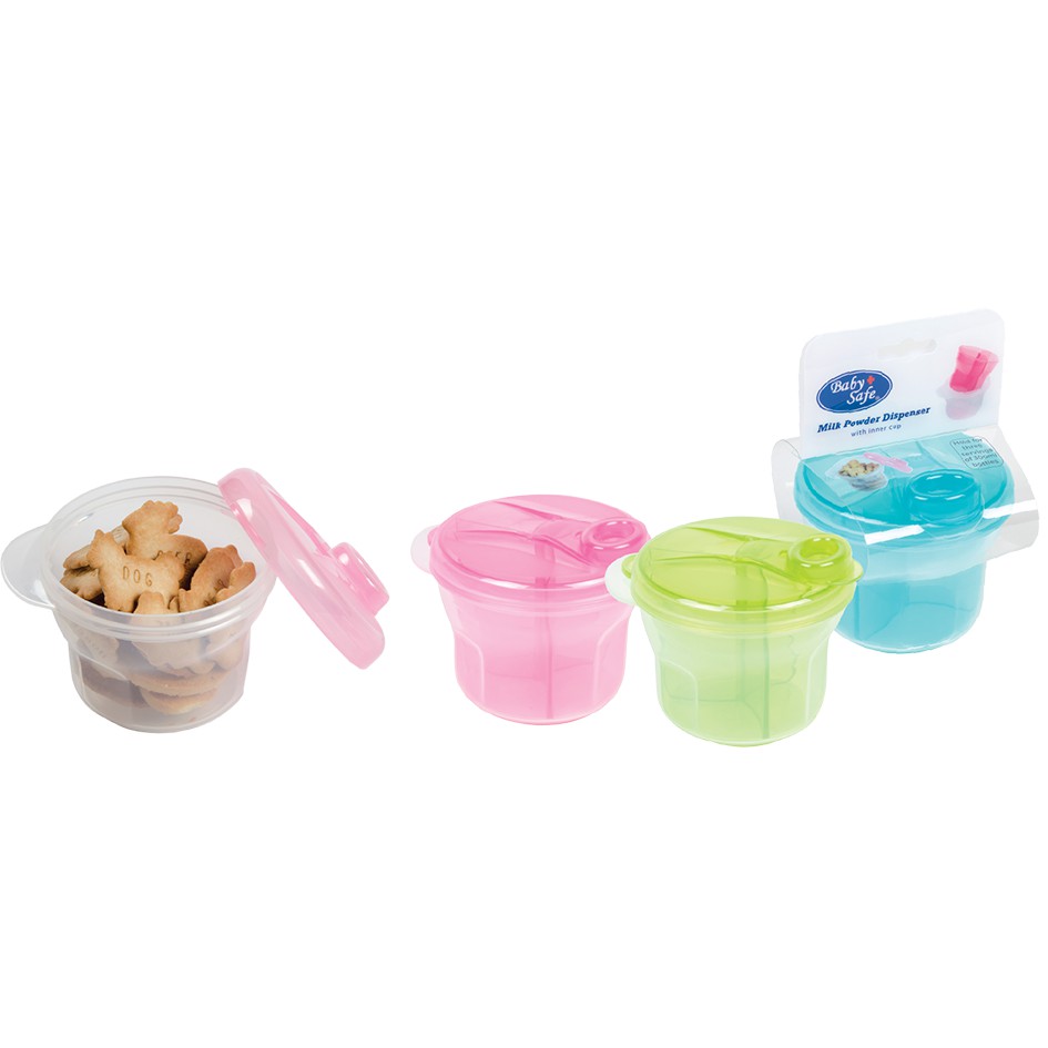 Baby Safe Container Tempat Susu Bubuk / Cemilan Anak Bayi Milk Powder Snack Dispenser with Inner Cup