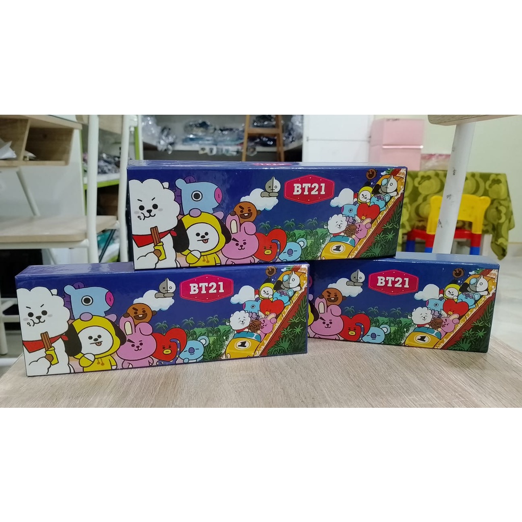 KOTAK PENSIL MAGNET BT21 TEMPAT PENSIL BT HARGA TERMURAH KUALITAS PREMIUM READY 6 VARIANT LUCU UNIK