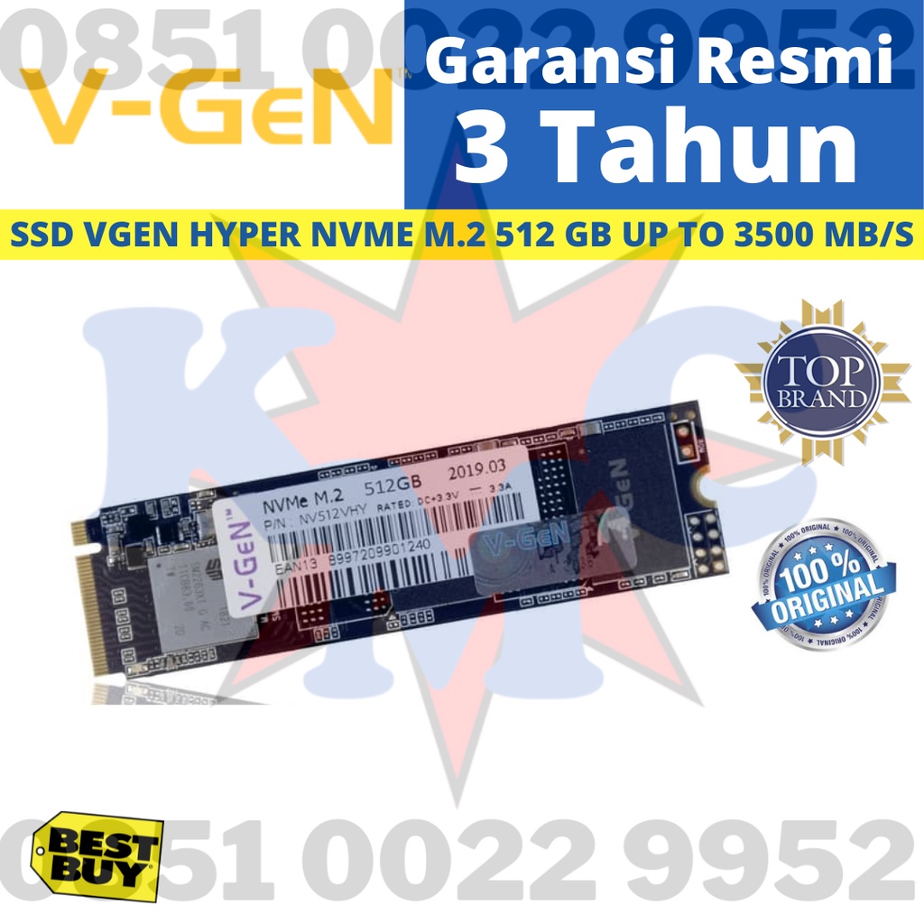 V-GEN SSD 512 GB M.2 NVMe HYPER PCIe VGEN SSD 512GB M2 NVME HYPER PCIe