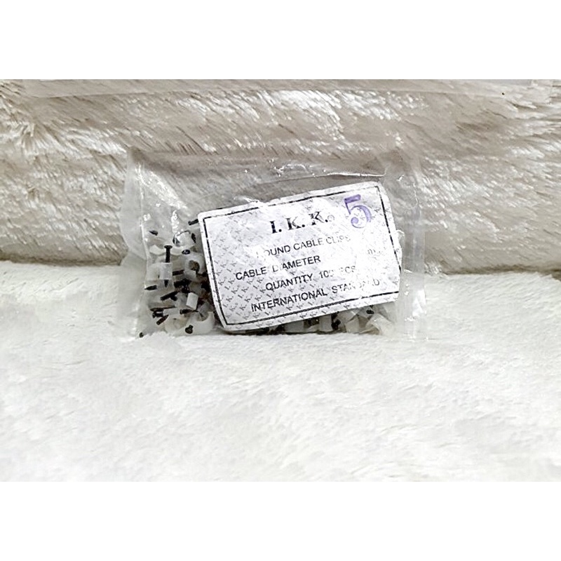 klaim kabel dinding 5mm isi jumbo 100 buah