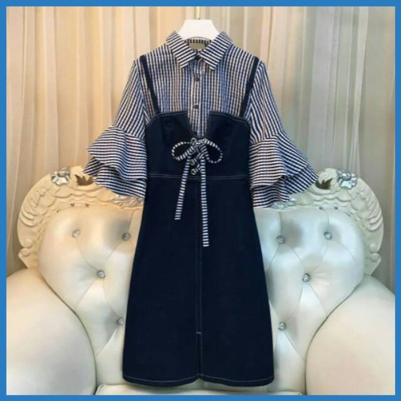 Setelan Baju YPG YE Polos GV Stelan Olivia Jeans Stelan Wanita Stelan