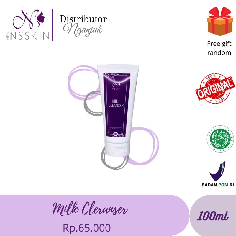(FREE GIFT BISA COD) MILK CLEANSER NS SKINCARE NSSKIN NEWNSSKIN PEMBERSIH WAJAH