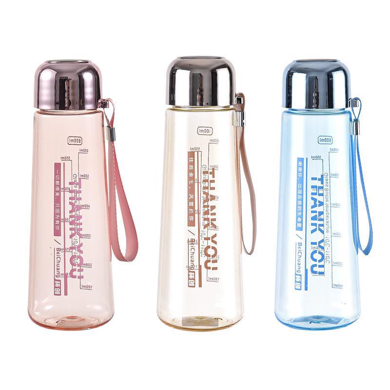 Botol Minum THANK YOU Dilengkapi Tali Pendek 600ML 7021