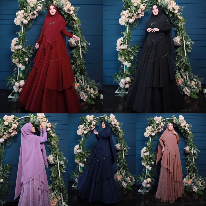 (GRATIS TAS ELDEENA) QAIREEN SERIES BY EL.DEENA SYAR'I / GAMIS ELDEENA SYARI ORIGINAL / GAMIS ELDEEN
