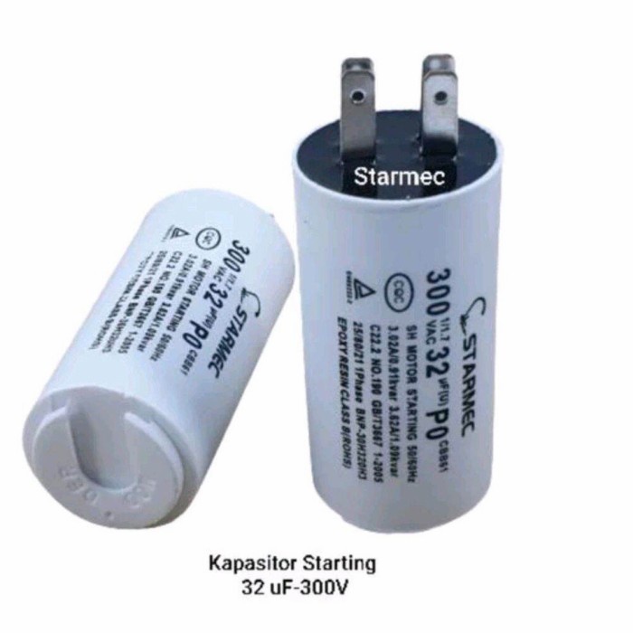 CAPASITOR STARTING 32 UF 300 Volt Capasitor mikro 32 AC