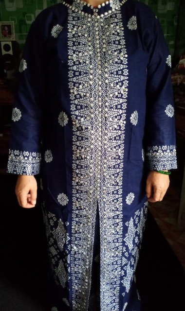 Gamis Motif Batik Songket Palembang