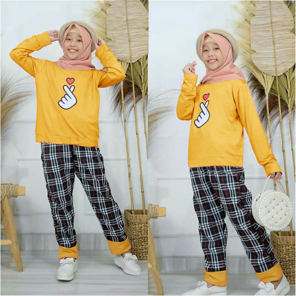 [ST SARANGHEYO FT]Setelan Anak perempuan babyterry varian warna dan ukuran