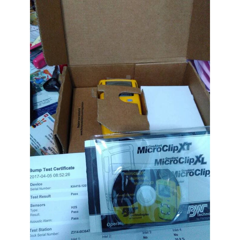 BW Honeywell Gas detecton Gas Alert Micro Clip XL Multi-Gas detector