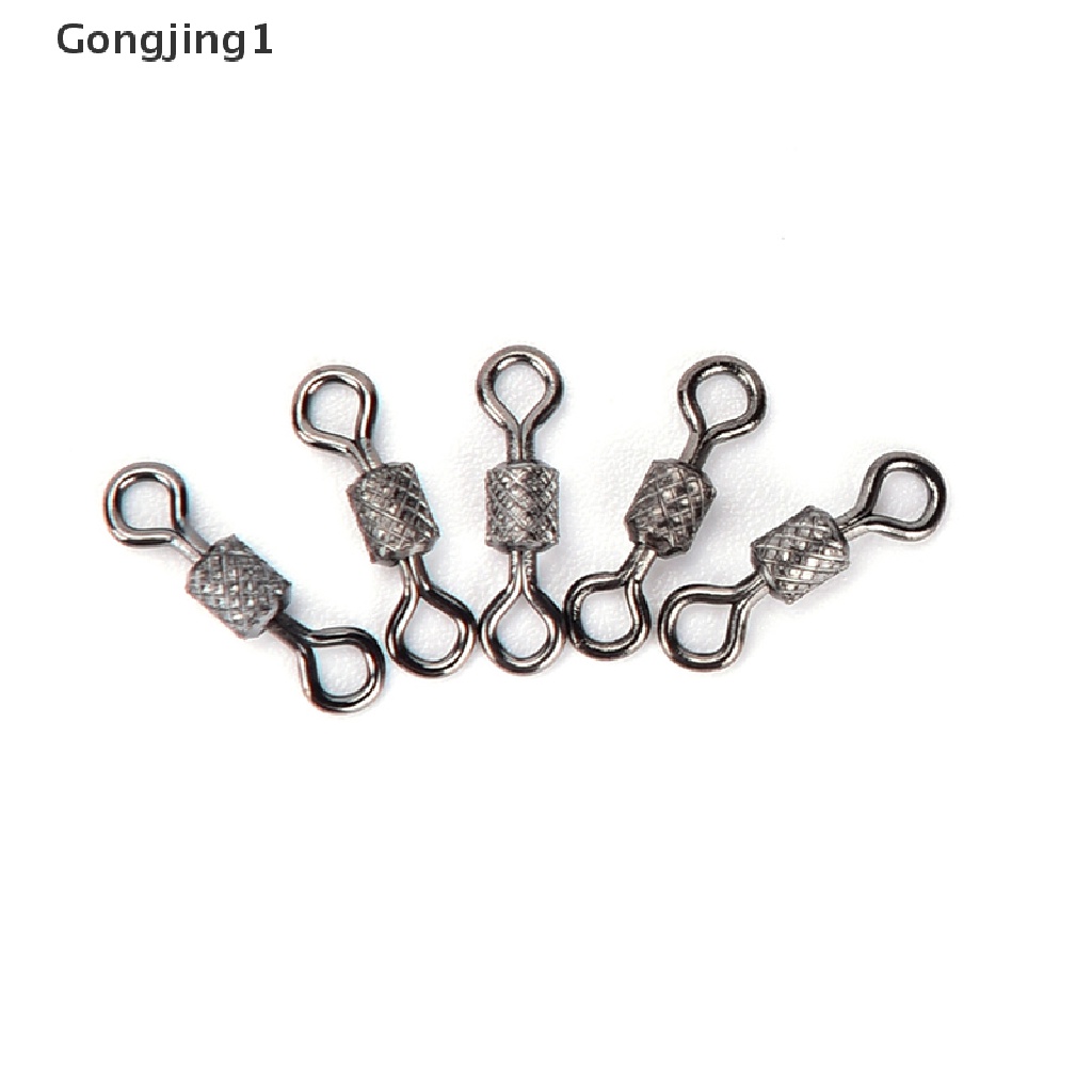 Gongjing1 50 Pcs knurling swivel Konektor Kail Pancing