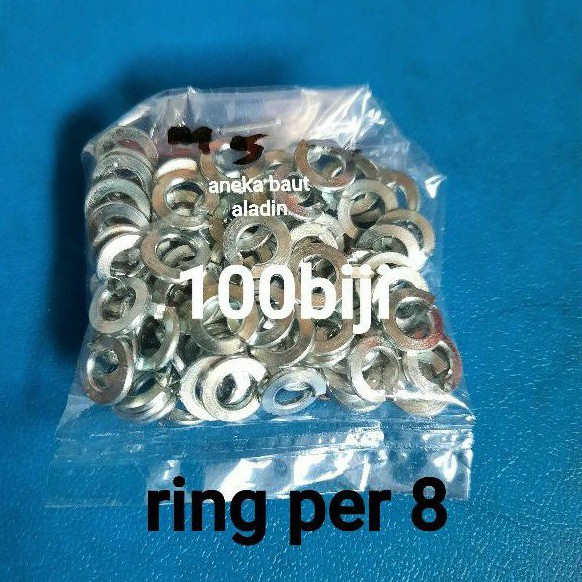 

ring per 8 atau 5mm isi 100biji