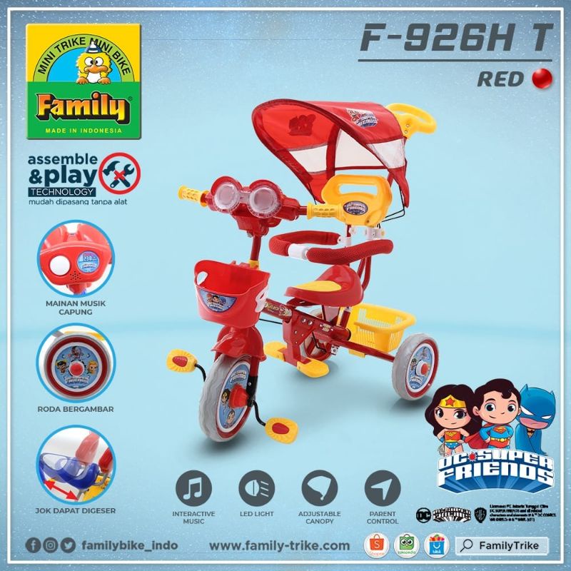 Sepeda Roda 3 Anak Family F926HT