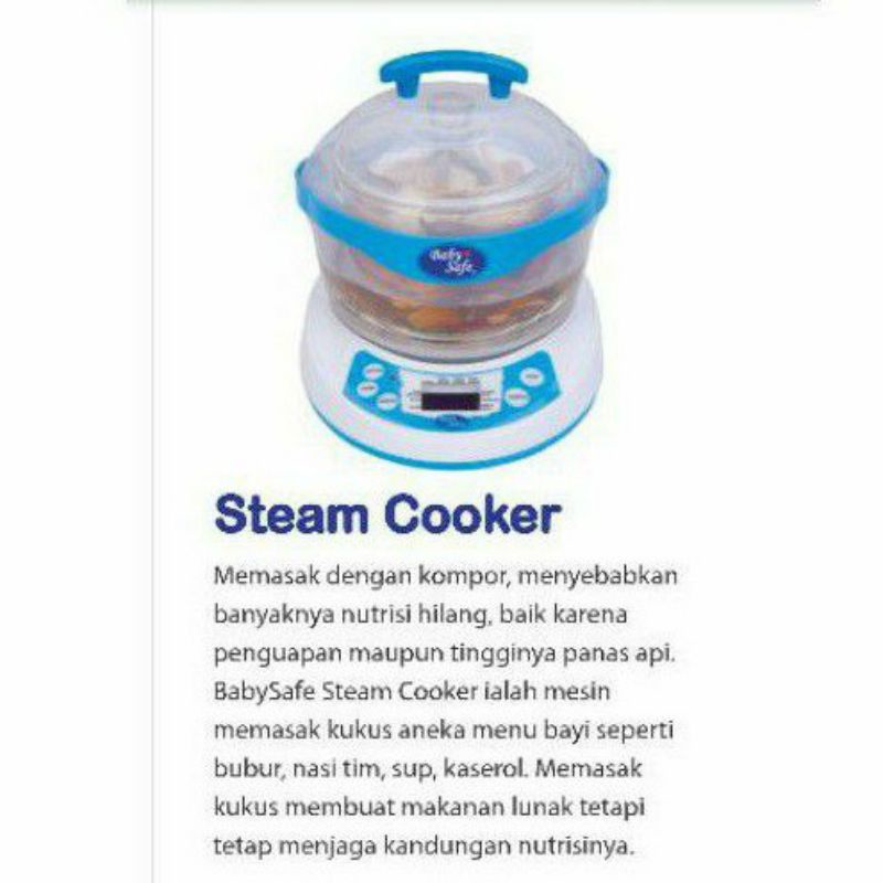 Preloved Baby Safe Slow Cooker Food Maker Food Processor 10in1 Steamer Multifunction LB105