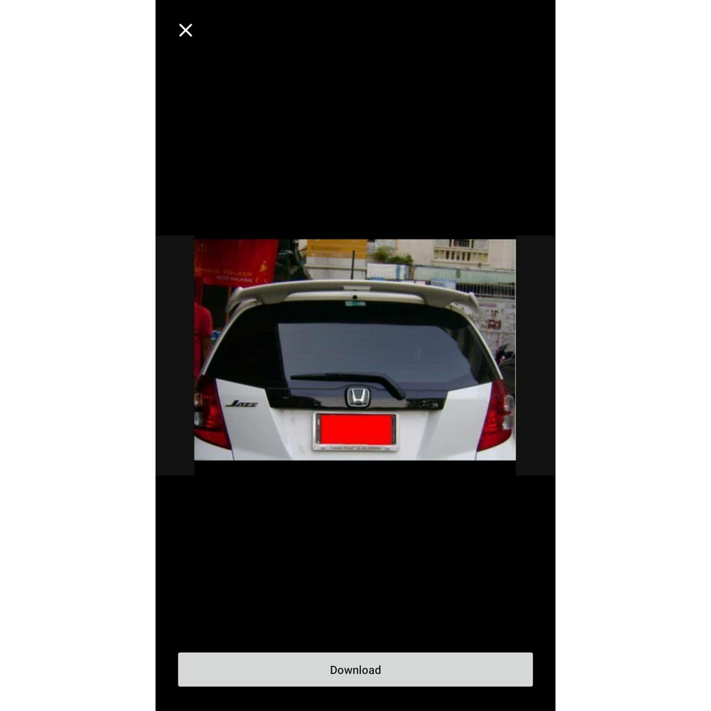 Spoiler honda jazz Mugen GK5