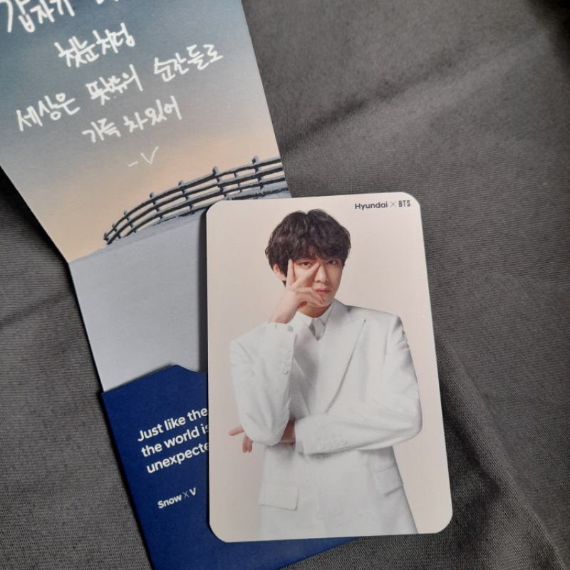 PHOTOCARD BTS TAEHYUNG X HYUNDAI OFFICIAL (booked)