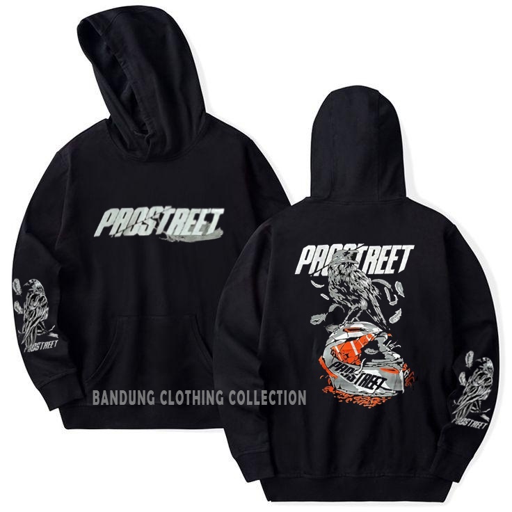 SWEATER HOODIE PRIA PROSTREET HITAM / HOODIE RACING RIDERS DISTRO PREMIUM QUALITY SIZE M L XL XXL / HOODIE SUNMORI PRIA WANITA