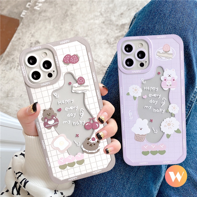 Soft Case TPU Bening Desain Kelinci Beruang Untuk Xiaomi Redmi 9A 10 10C 9 9T 9C NFC POCO M3 M4 POCO X3 Pro NFC Redmi Note 8 11s 10S 9 9s 9s 9s 9pro 10 11 Pro Max Plus