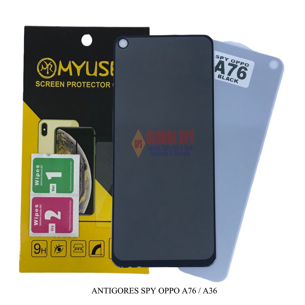 SPY OPPO A76 / ANTIGORES SPY / TEMPERED GLASS A76