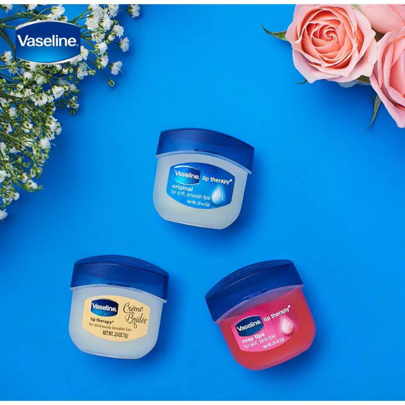 [ bisa COD ] ~ VASELINE LIP THERAPY ROSY LIPS 7GR