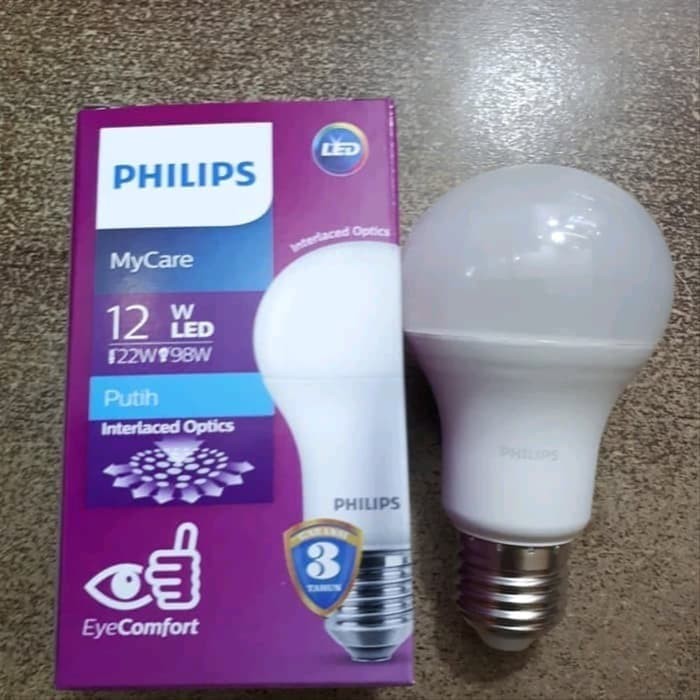 Lampu Bohlam LED Philips 3W 4W 6W 8W 10W 12W 19W  Bulb