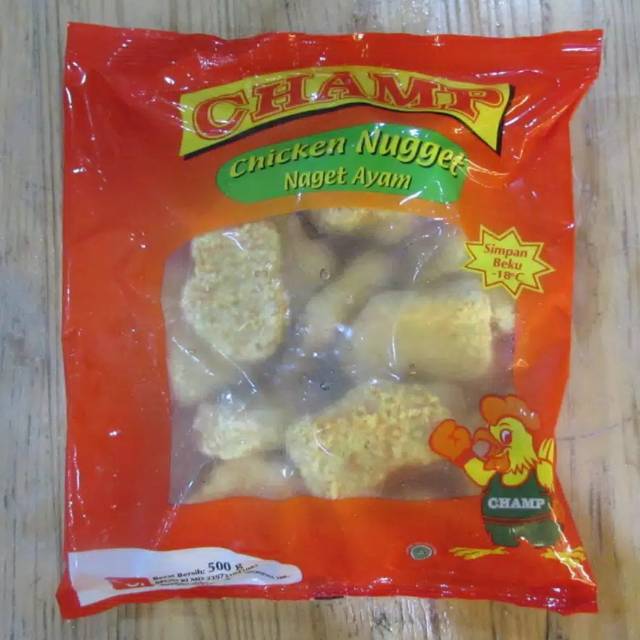 

Champ chicken nugget 500 nugget ayam