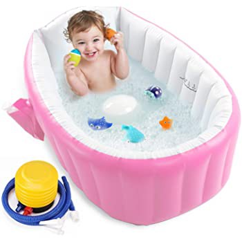 Baby Bath Tub/ Bak Mandi Bayi Warna Biru / Pink/ bak mandi bayi/  Bak mani pompa  Merk shenar