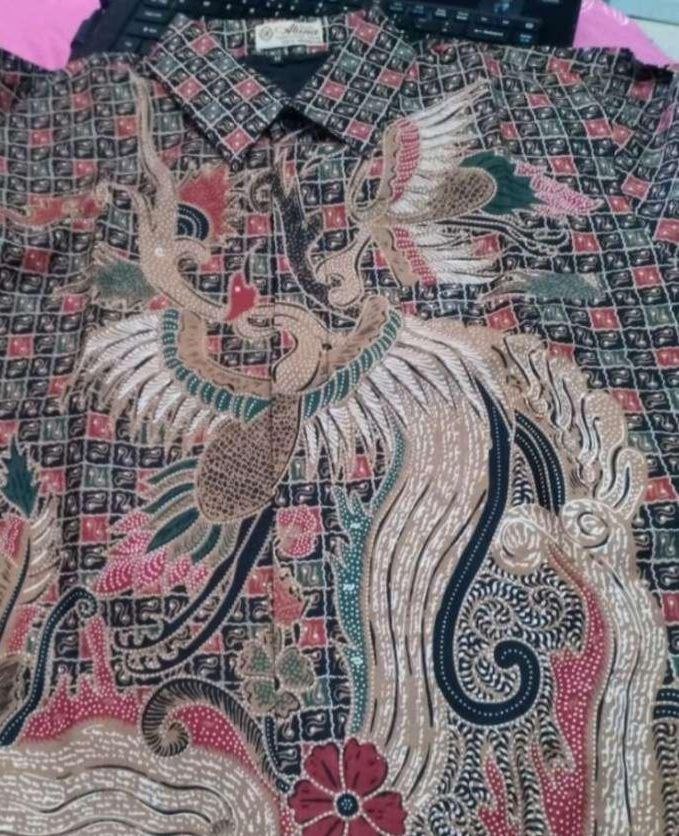 Kemeja Batik Pria Lengan Panjang Premium Slimfit Kantor Modern Batik Aluna Pcw 016