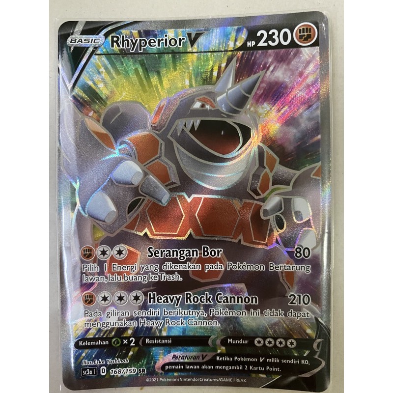 Rhyperior V SR Pokemon TCG Indonesia