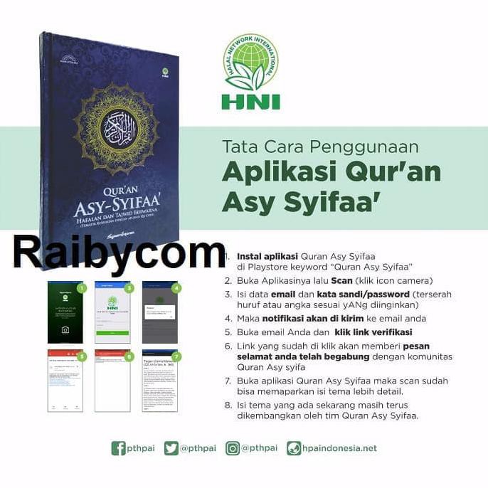 Al Quran Syaamil Asy Syifaa Hni Hpai Syamil Syifa Hafalan Tajwid Warna