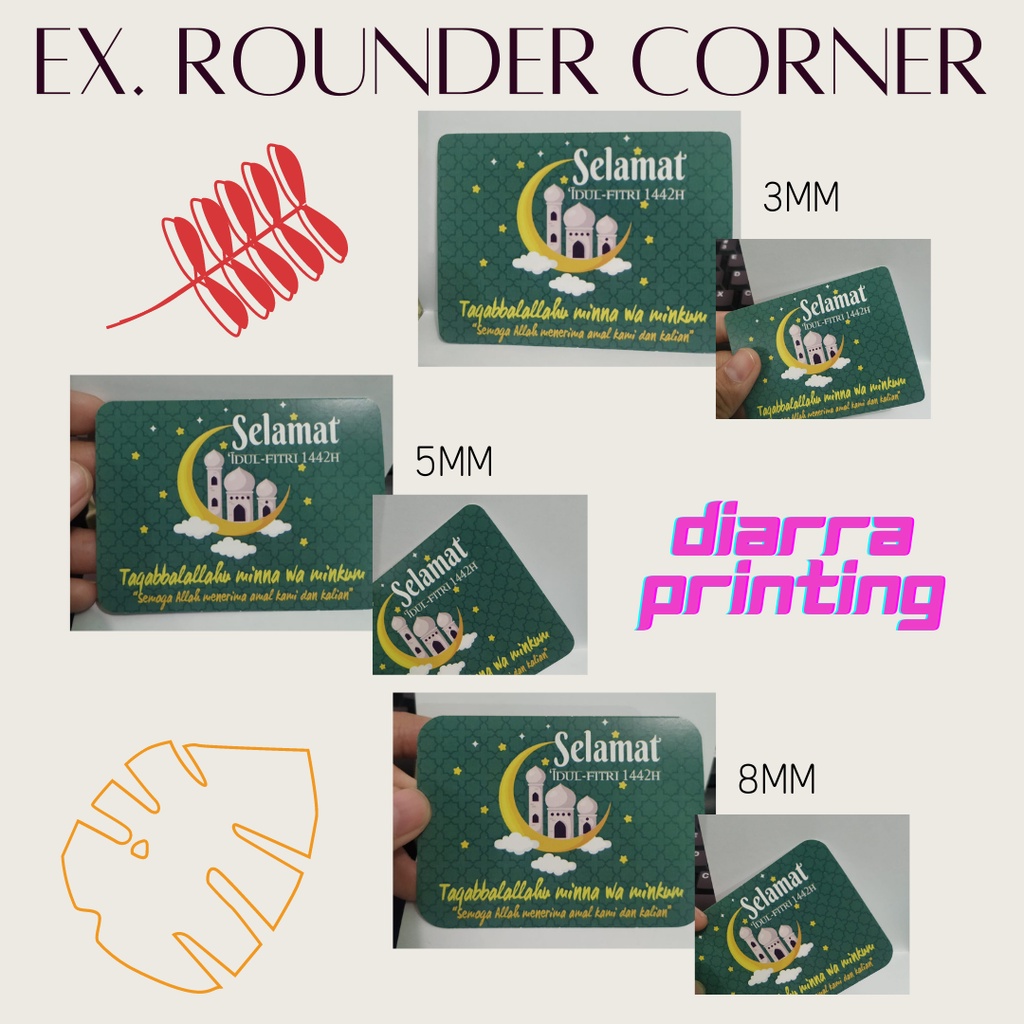 

Cetak dan Potong Rounded Artcarton