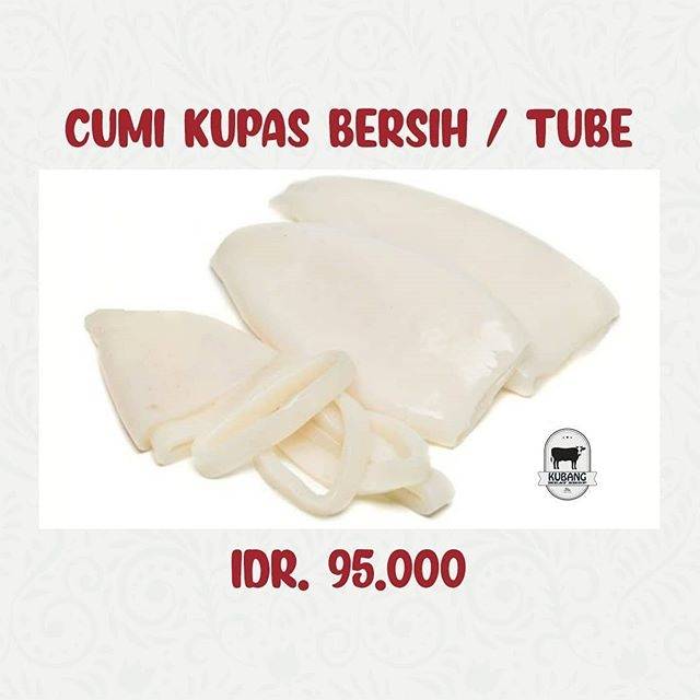 

Cumi Kupas Bersih / Tube @1Kg