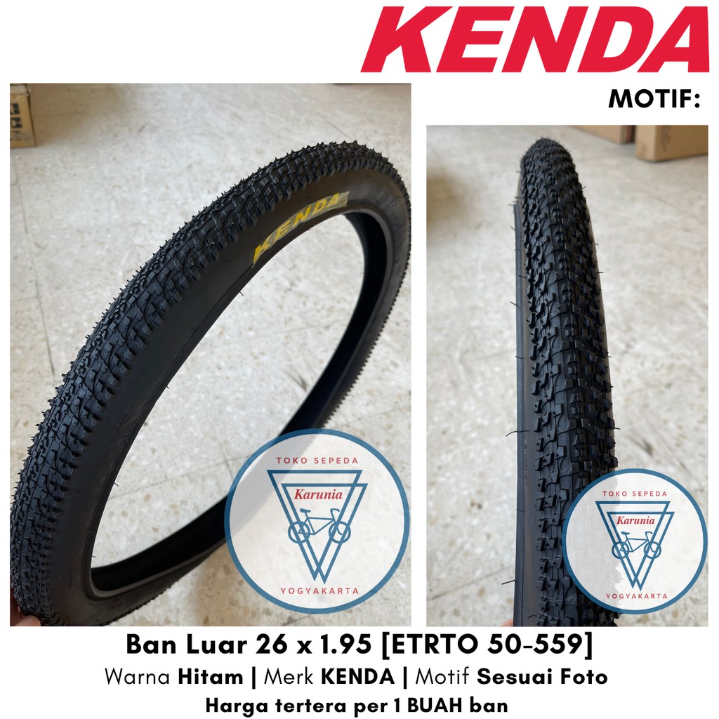 Ban Luar Kenda 26 x 1.95 / ETRTO 50-559 - Ban Sepeda MTB