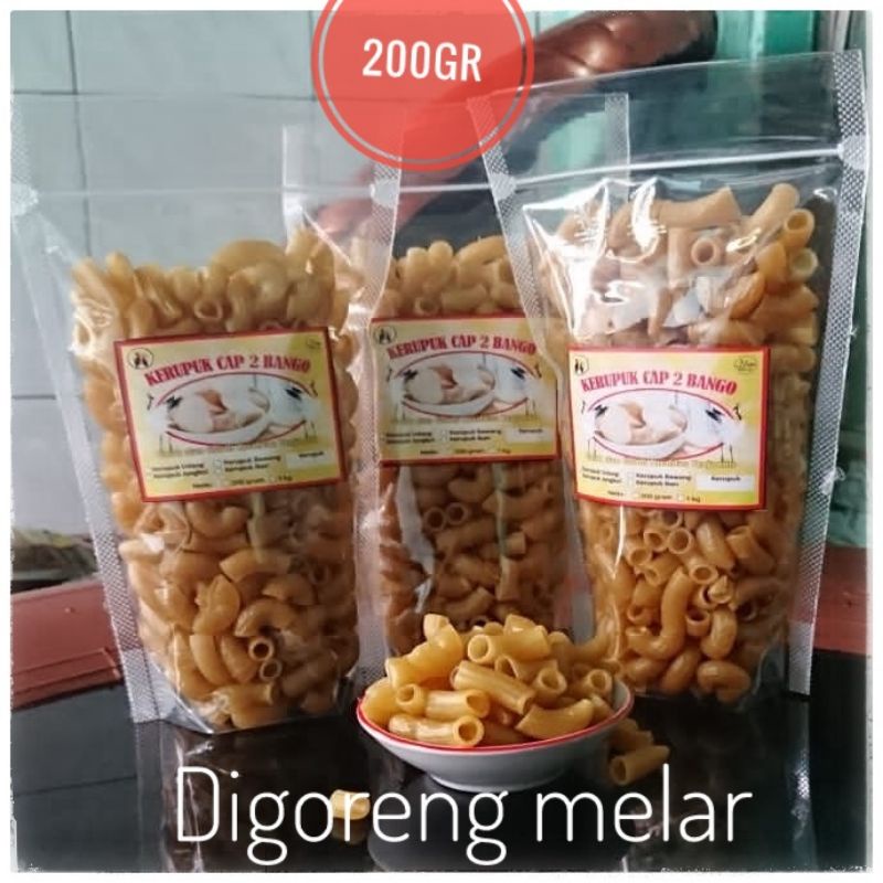 

KERUPUK MAKARONI MENTAH CAP 2 BANGO 200GR