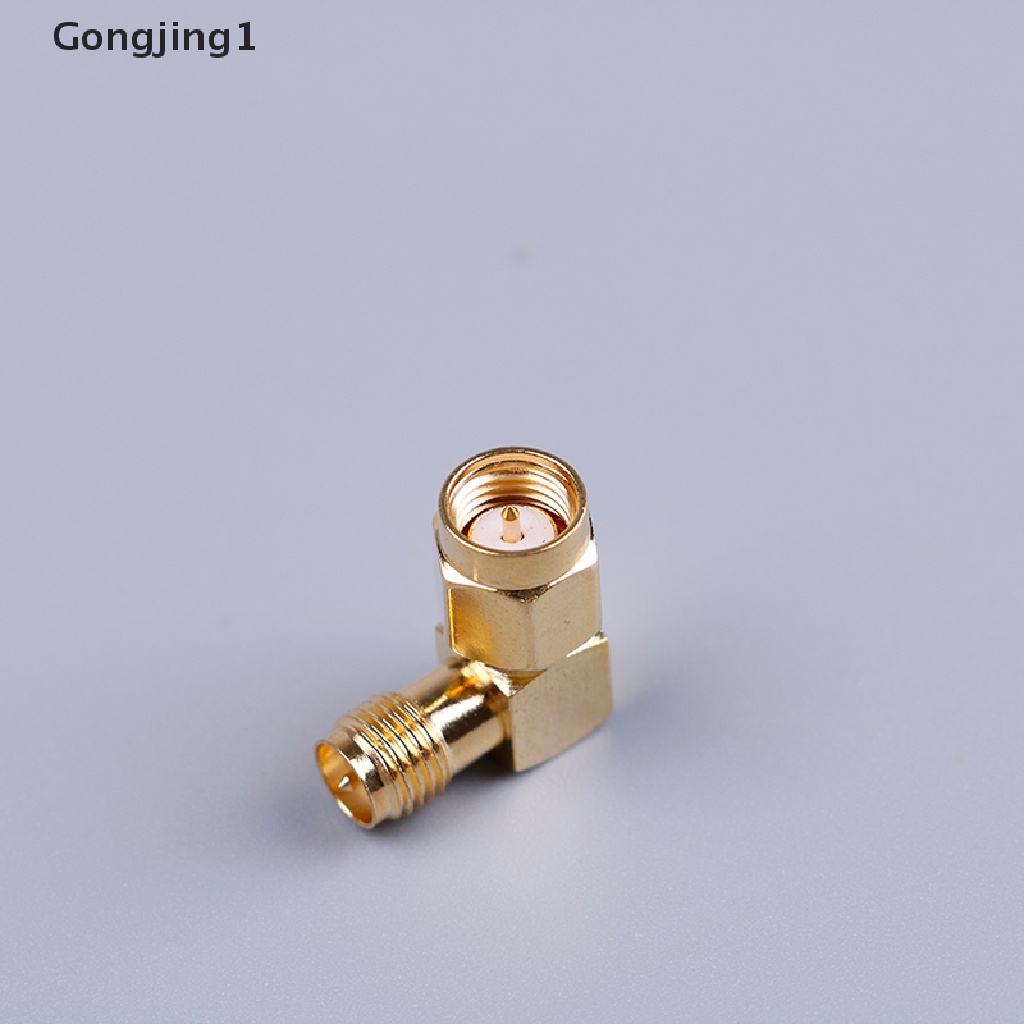 Gongjing1 1pc Adapter Konektor Sma Male Ke Rp Sma Female 90